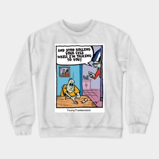 Eye Rolling Frankenstein Crewneck Sweatshirt